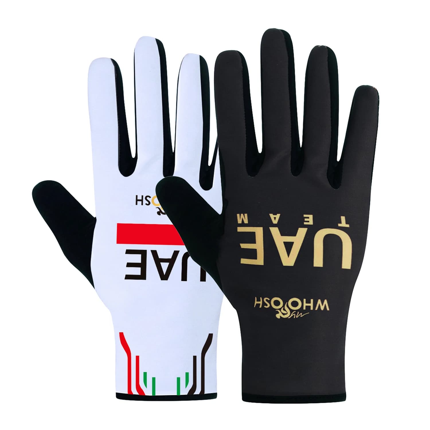 UAE Gold Sports Cycling Gloves United Arab Emirates Road Bike Gloves for Men and Women with Full fingers Fitness Race Heat Cycling Gloves in Gym