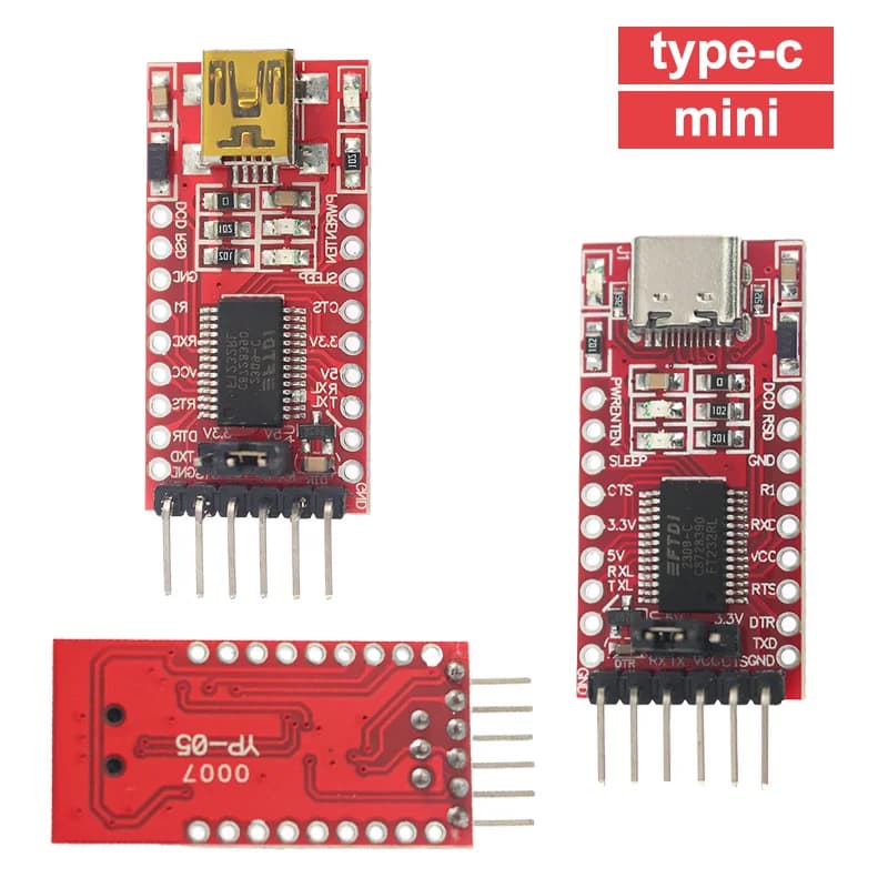 Converter module from USB to TTL FT232RL 3.3 V/5 V type C/mini FT232 from USB to TTL 232 for Arduino STM32