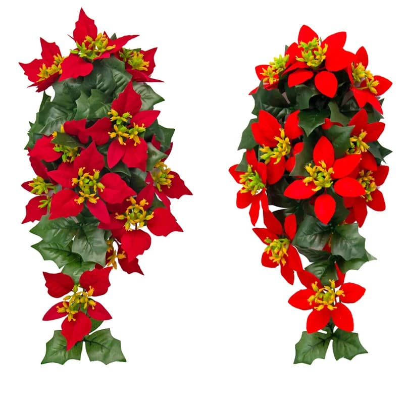 Artificial Screws 45 cm Hanging Screws of fake Christmas Flowers Tropical Plants Silk Wall Suspended Flower Rattan For Home Garden Decoration