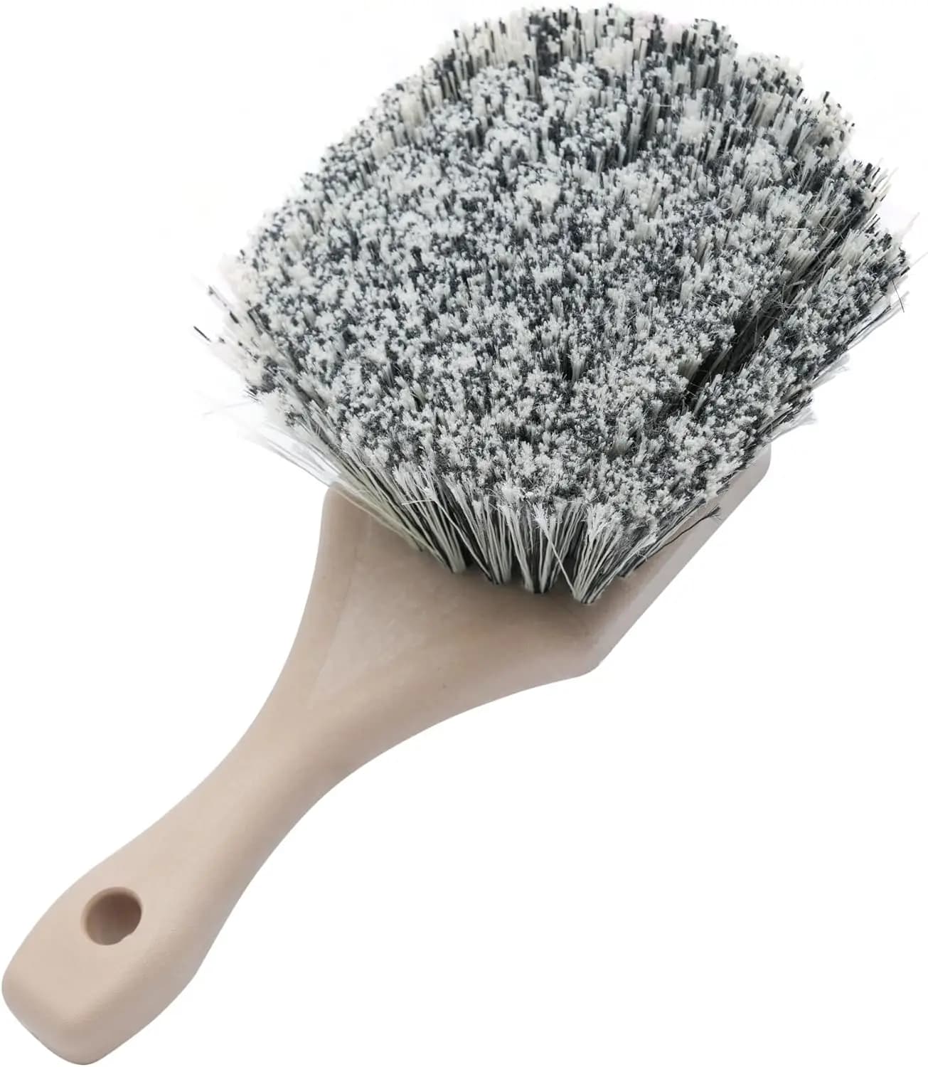 8.5-Inch Gentle Surface Cleaning Brush with Durable Polystyrene Bristles, Compact Handle, Resistant to Acids/Detergents, for Car Detailing & Home Use