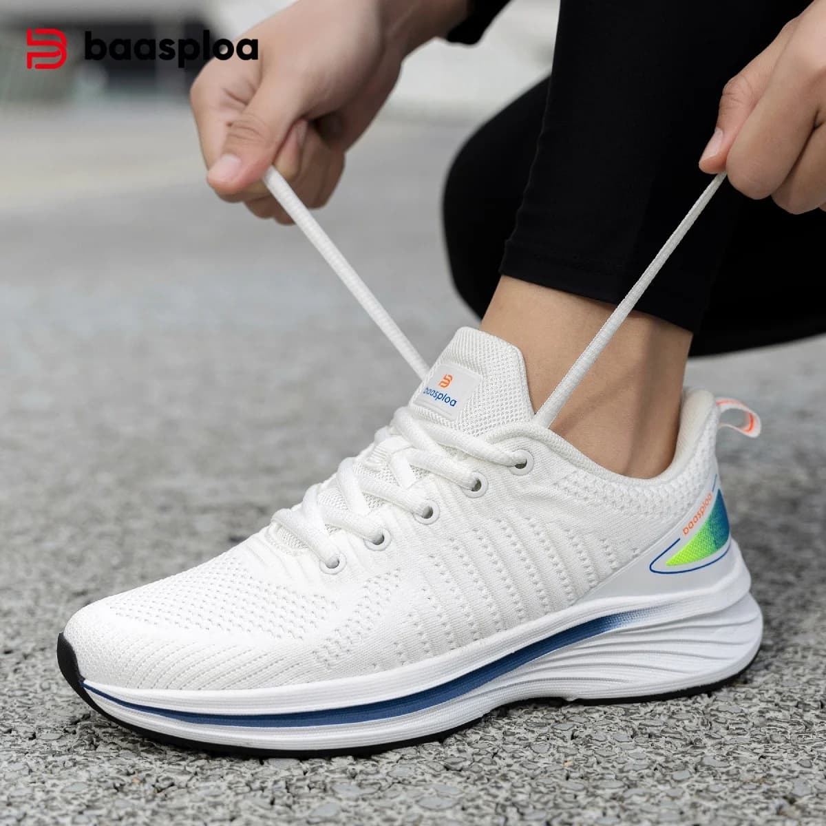 Baasploa Scarpe sportive da donna Nuove scarpe da corsa comode e alla moda Sneakers casual leggere e traspiranti da donna Versatili e antiscivolo