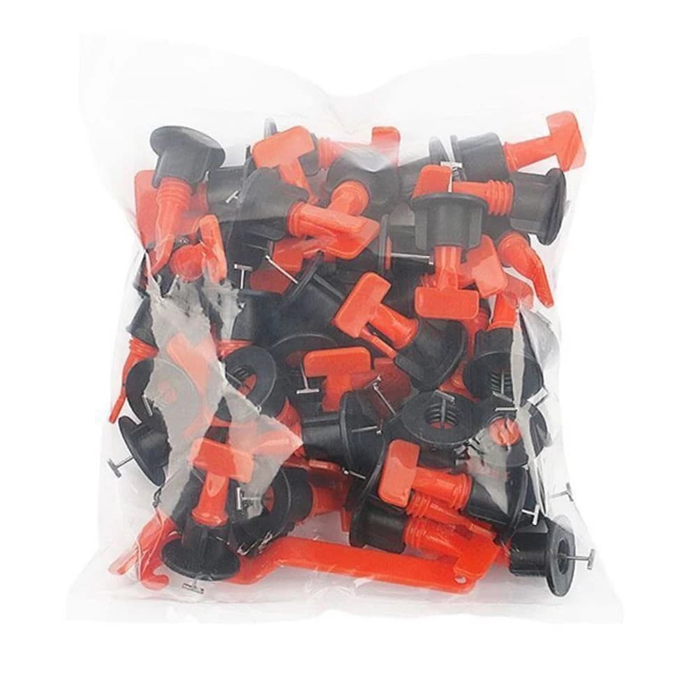 51 pieces floor tile leveling system clip spacers porcelain ceramic leveler kit for laying tiles construction tools for wall mounting
