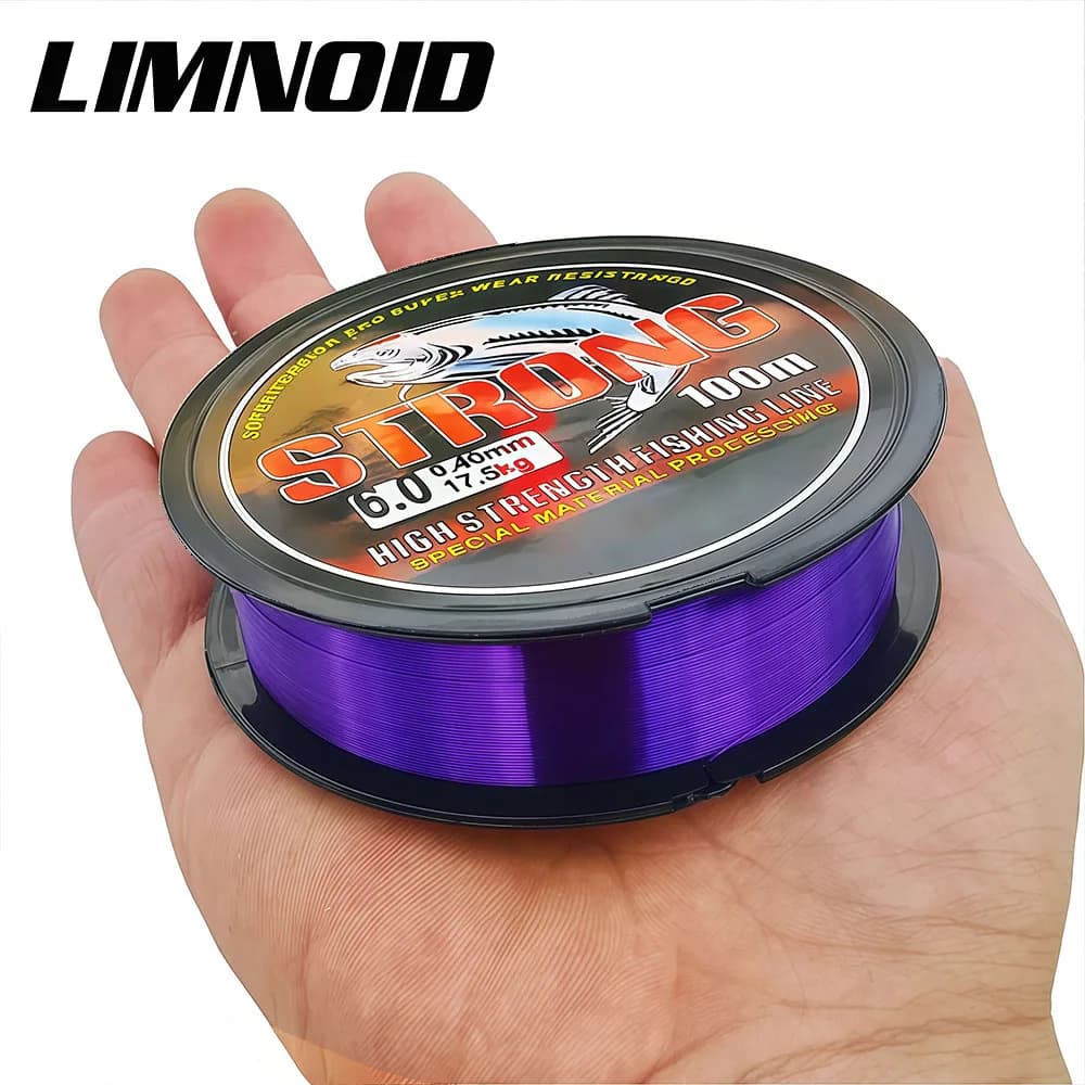 Nylon Fishing Yarn Lining Fluorocarbon Limnoid 100M, Made with Japanese Material, Monofilament Lence Resistant for Peach and Carp