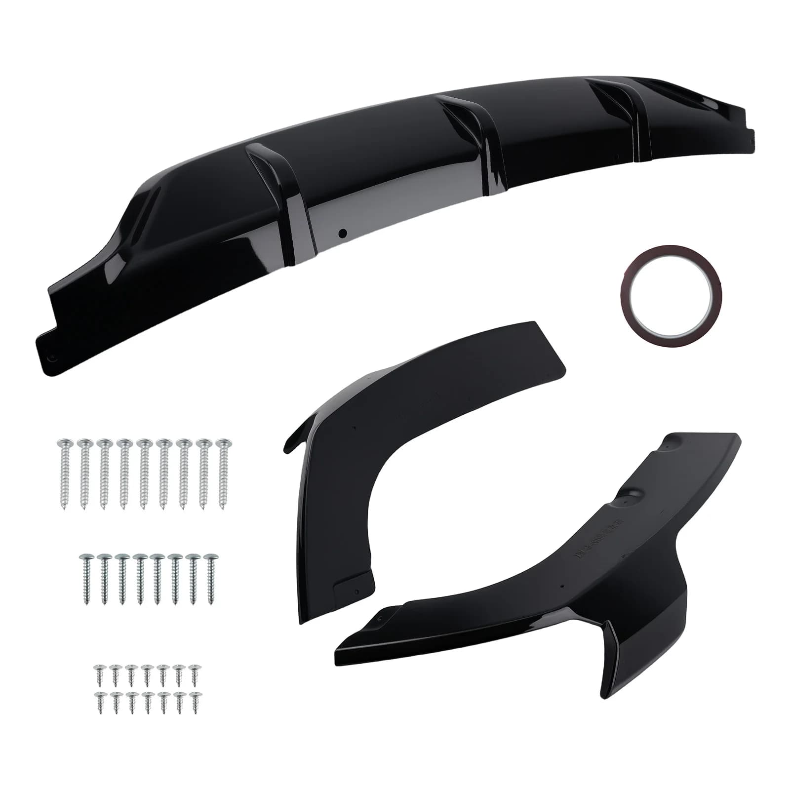 Diffusore posteriore nero lucido per paraurti, kit carrozzeria per BMW G06 X6 M Sport 2020-2024