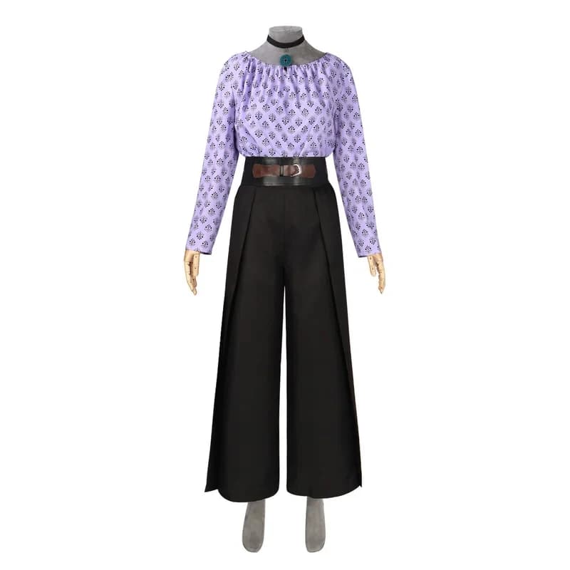 ❤️COS❤️Women Yennefer Cosplay Costume 4PCS Set Shirt Pants Necklace Outfit for Halloween Carnival Party Plus Size Anime❤️