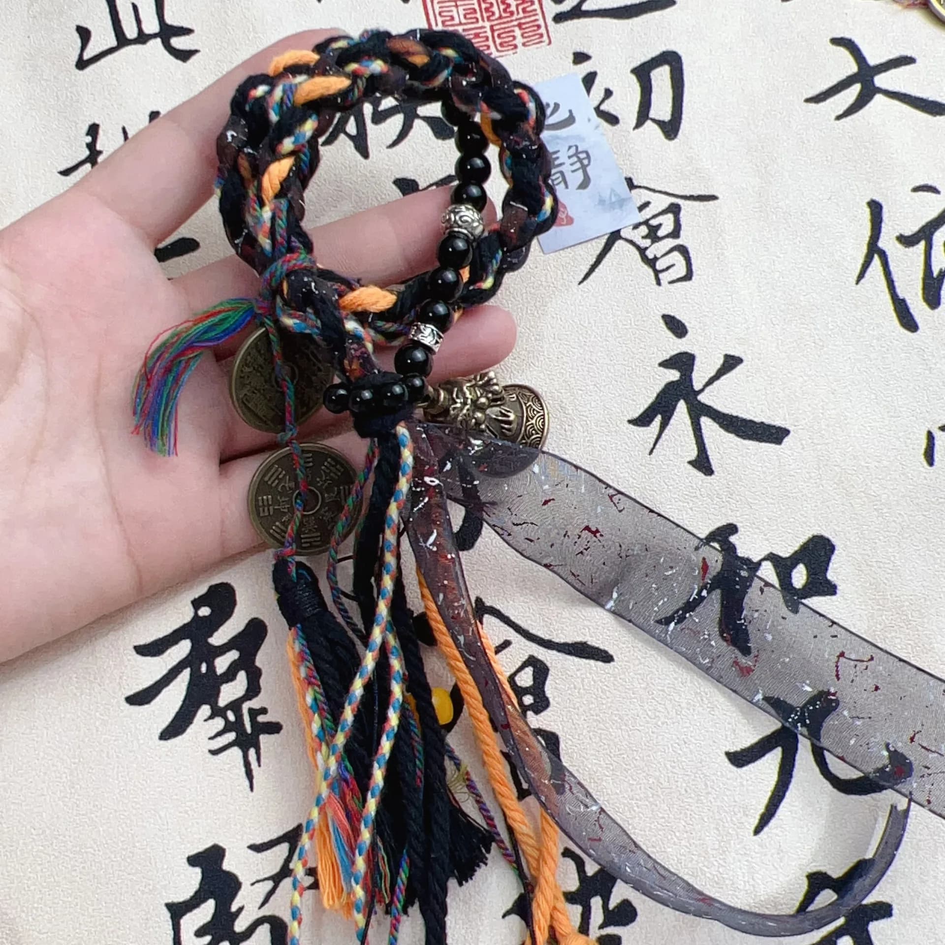 Li Huowang s Antique Tassel Hand Woven Rope Chinese Tibetan Style Bracelet Mountain Ghost Spending Money New Bell Holiday Gifts
