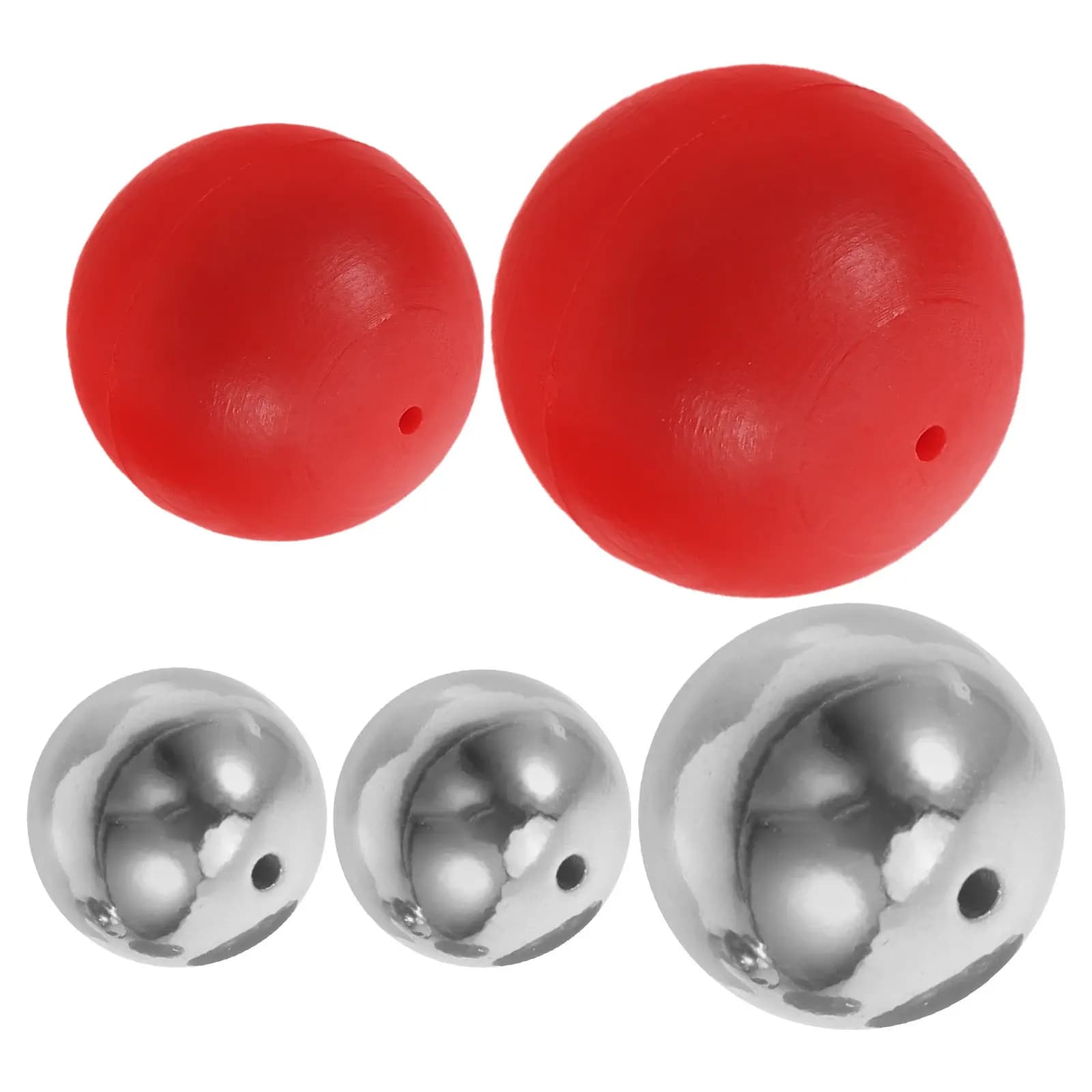 1 set di kit con sfere a pendolo per l'insegnamento della meccanica fisica, attrezzatura sperimentale, uso in laboratorio e in classe, dimostrazione con sfere in plastica e acciaio