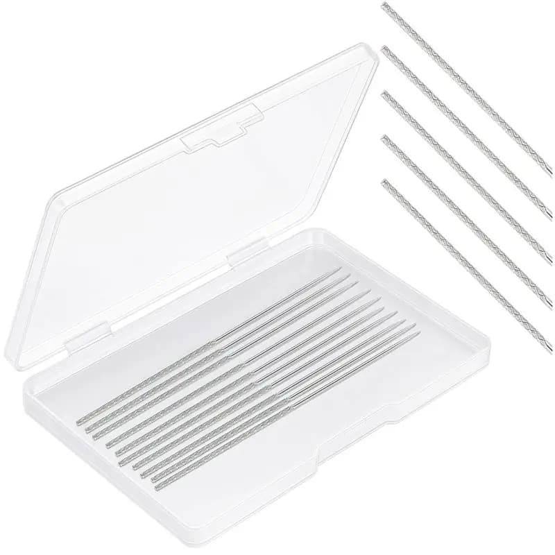 B50C Set di 10 Strumenti per Riparare Nodi con Scatola Portaoggetti, Strumento Snag It e Riparatore di Nodi (0,03 x 2,36 Pollici) per Maglieria, Tessuti