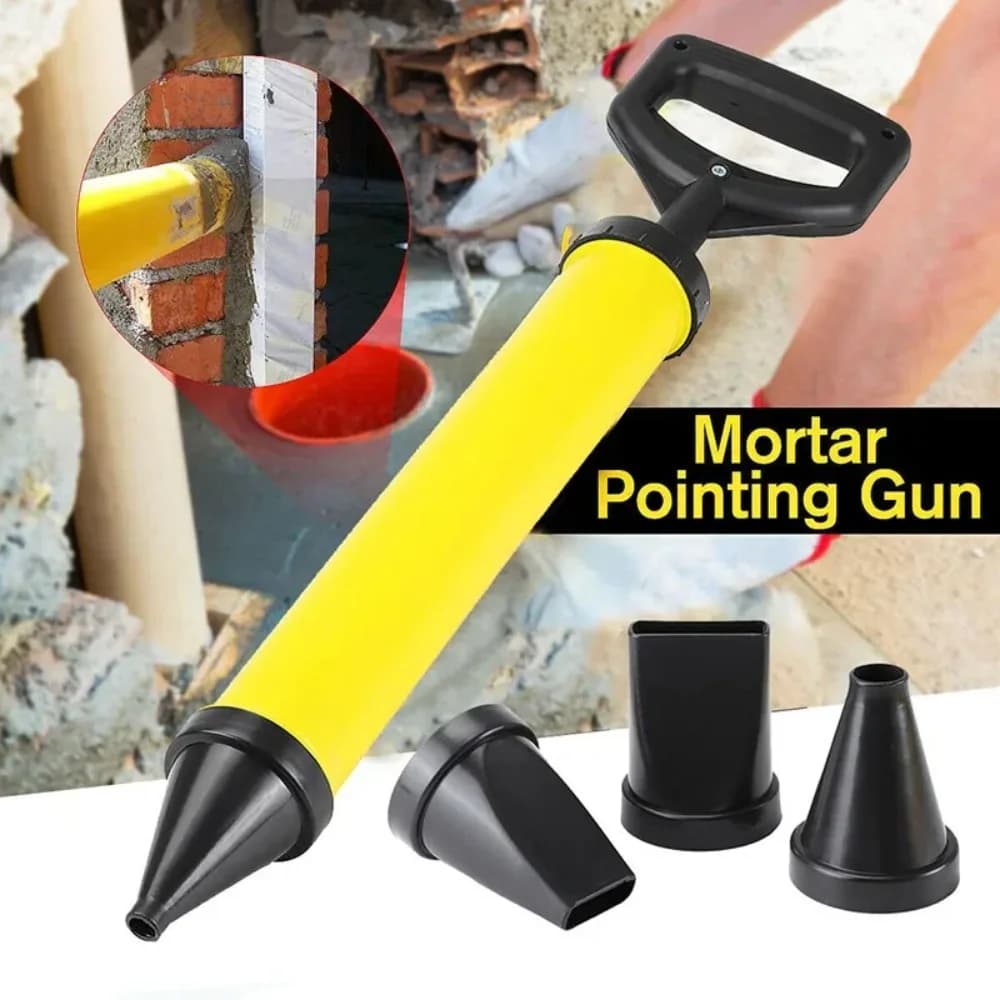 Applicazione pistola per pompaggio con 4 ugelli, utensili manuali, pistola per liquami, pompa per cemento e cal, spruzzatore per malta, strumenti per riempire liquami