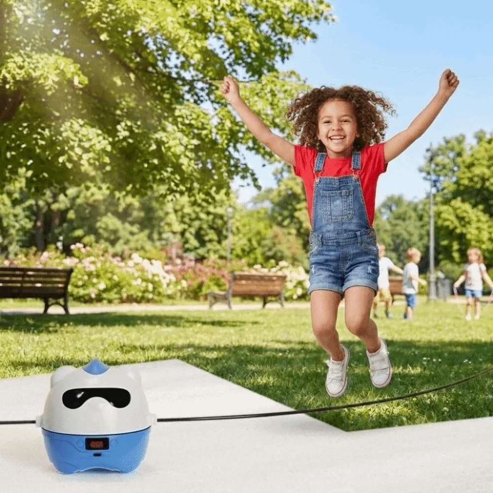 Intelligent Electric Rope Skipping Machine with Remote Control Wireless Jump Rope Machine Automatic Counter LED Display