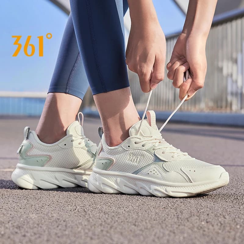 361 degrees women sports shoes racing light anti slip shock absorption mesh breathable girl female sneaker 682232212