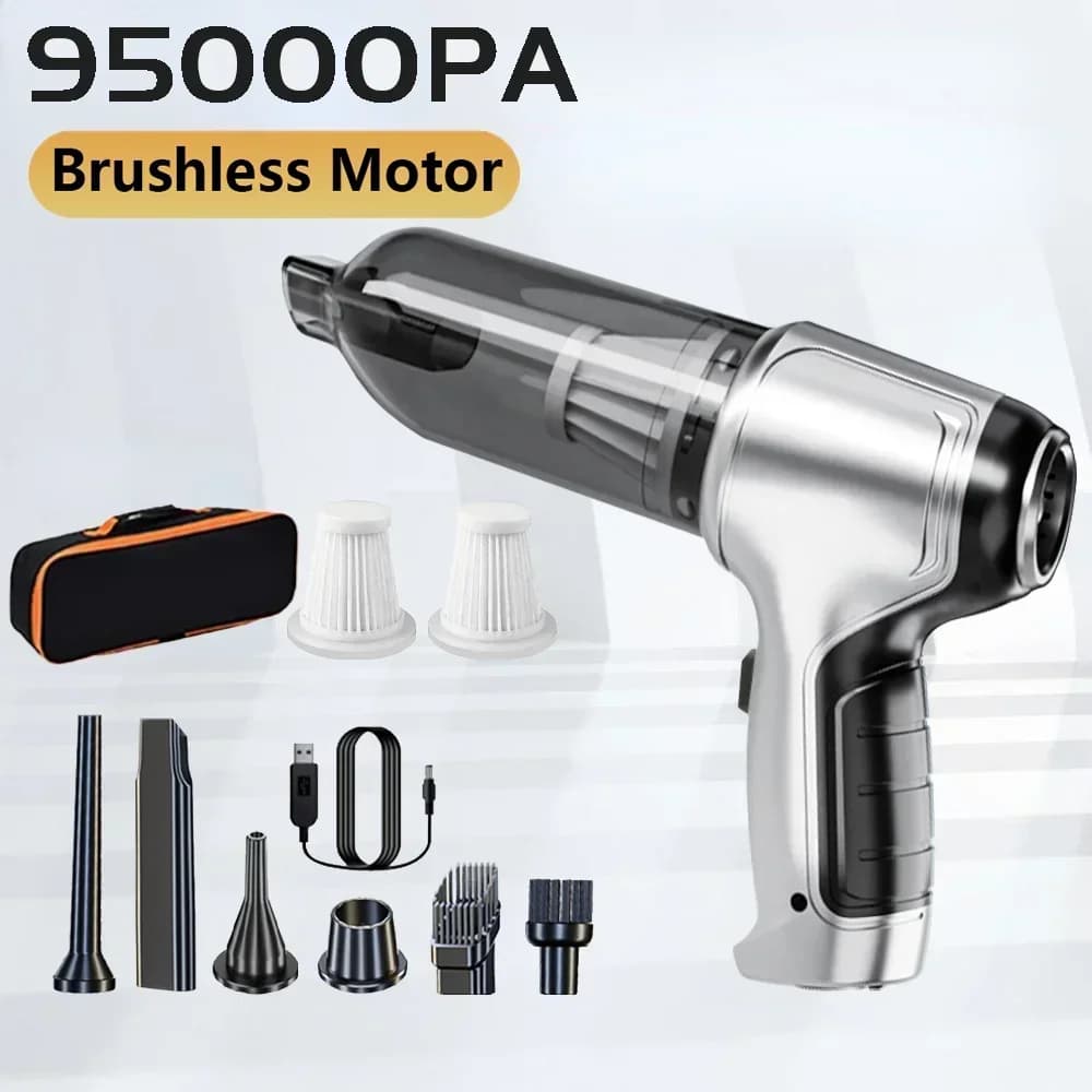 95000PA Aspirapolvere per auto Potente macchina per la pulizia senza fili Robot automatico Accessori per auto Elettrodomestico Forte aspirazione come regalo