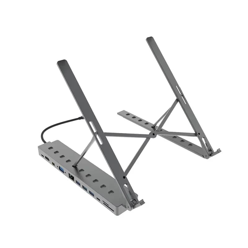Adjustable Aluminum Alloy Laptop Stand Portable Folding Notebook Holder for MacBook iPad Tablet Desktop Ergonomic Support