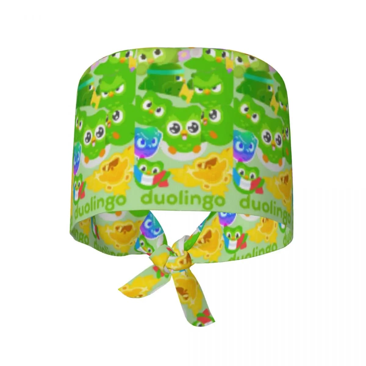 Duolingo Owl Duo Scrub Hat Doctor Working Surgical Cap Men Women Adjustable Nursing Caps for Dentist