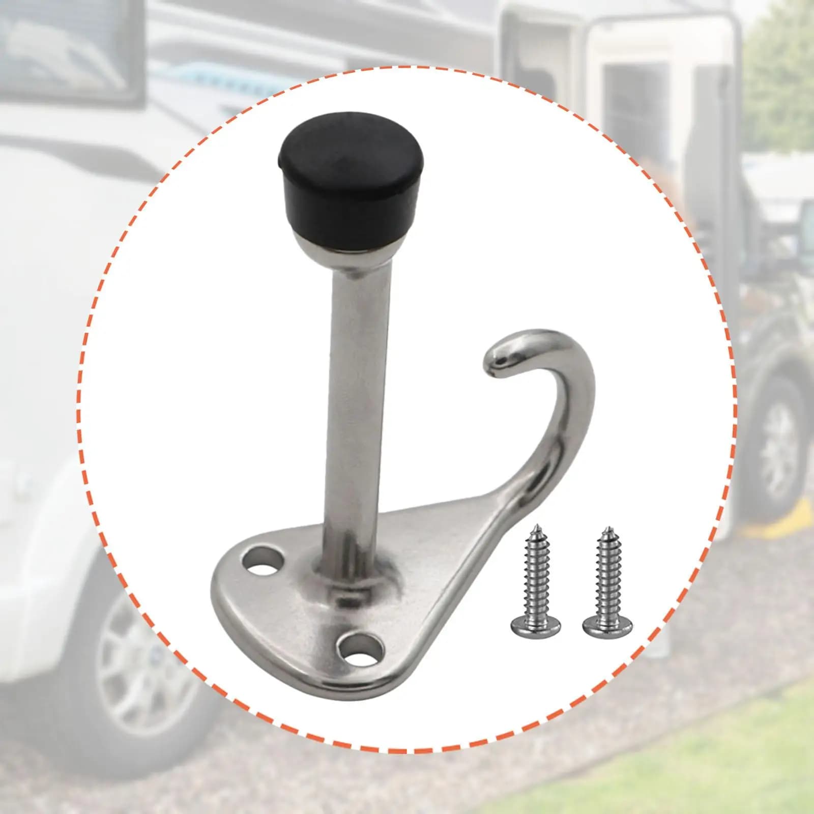 Fermaporta per Camper, Resistente, per Porte di Compartmenti di Camper e Roulotte