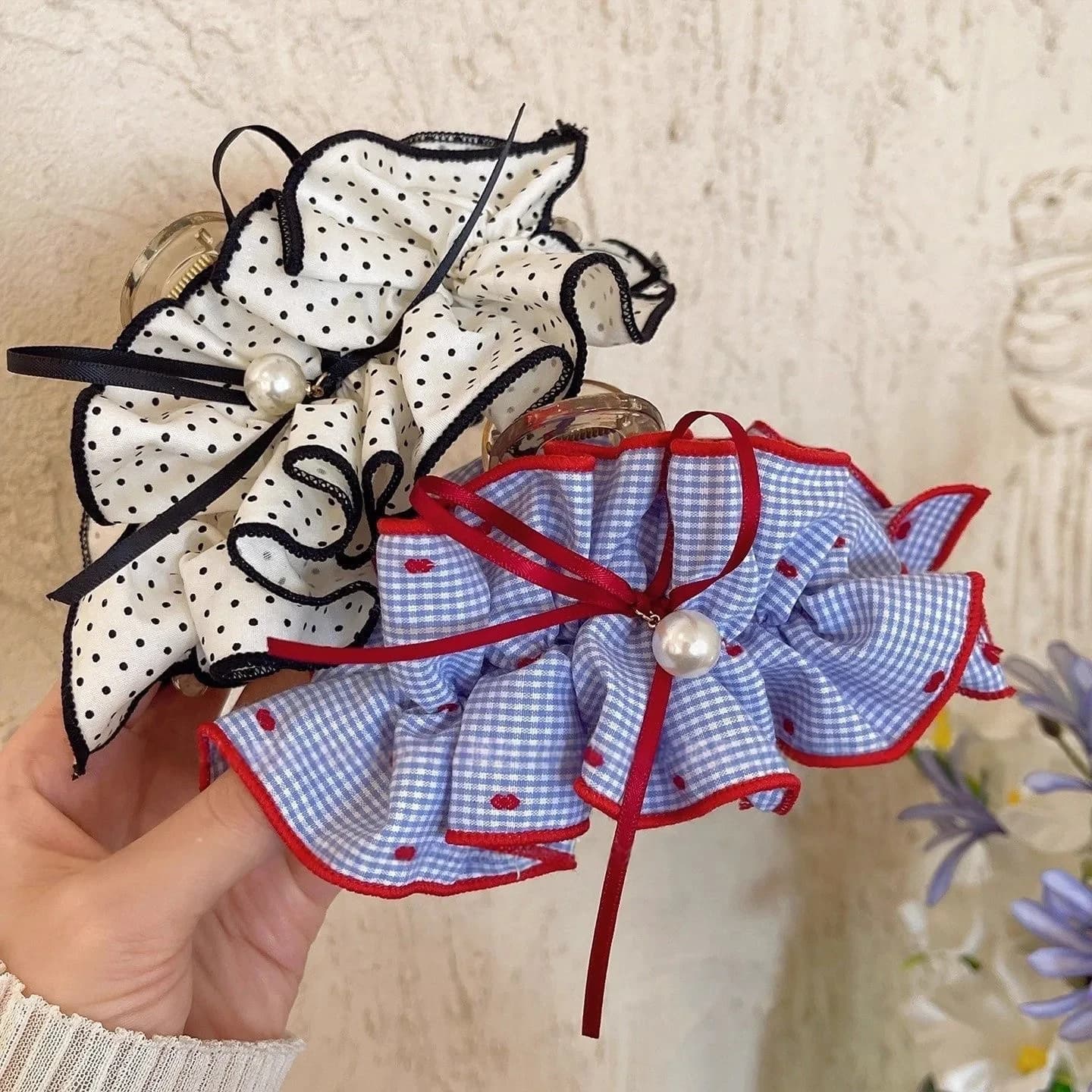 1 clip per afferrare di grandi dimensioni pieghettate in tessuto dolce e di fascia alta, fermaglio per capelli versatile alla moda da donna, fermaglio per capelli con squalo