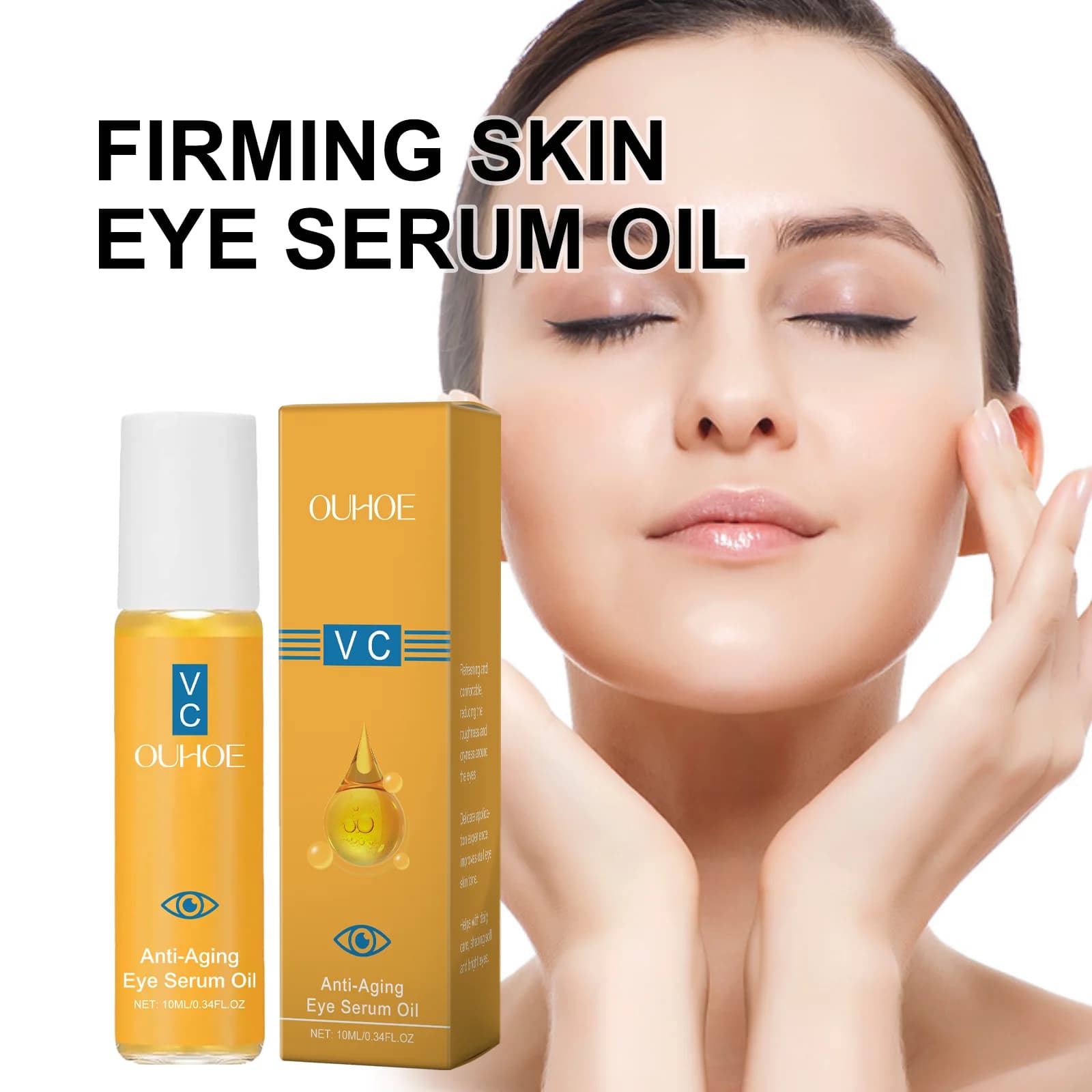 Skin firming Serum eyes Oil Vitamin C and E for dry skin Face for wrinkles Hydrating Lightweight Fast absorption Skin care 10ml