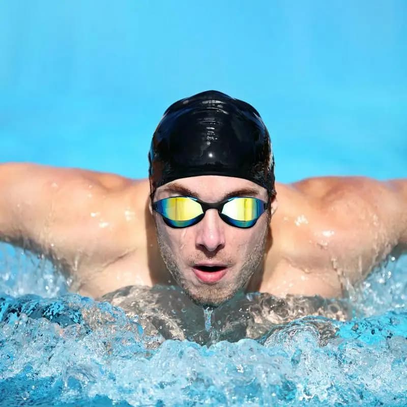 Occhialini da nuoto per adulti Protezione UV Occhiali per sport acquatici Visione chiara Attrezzatura da nuoto Occhialini da corsa professionali in silicone per