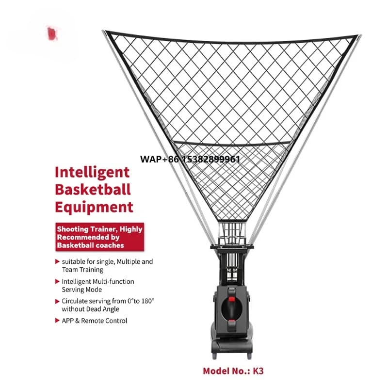Automatic SIBOASI K3 Machine for Basket With APP Control, Canestro Shooting Equipment and Rebound Machine for Advanced