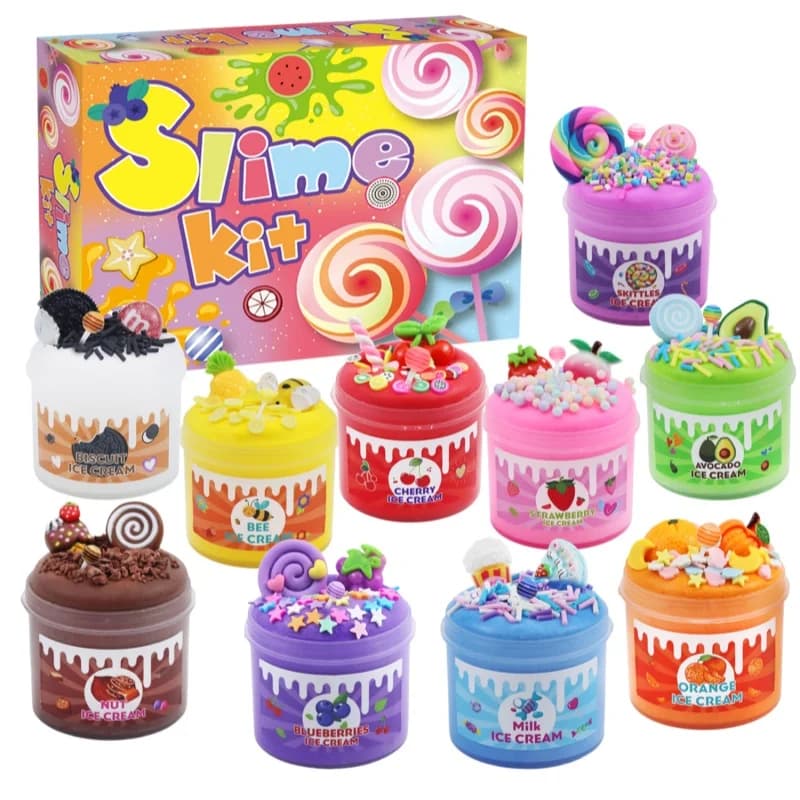 Disponibile Kit di melma originale Cotton Feel Argilla colorata Divertenti giocattoli fai da te Compleanno Capodanno e regali di Natale per amici bambini