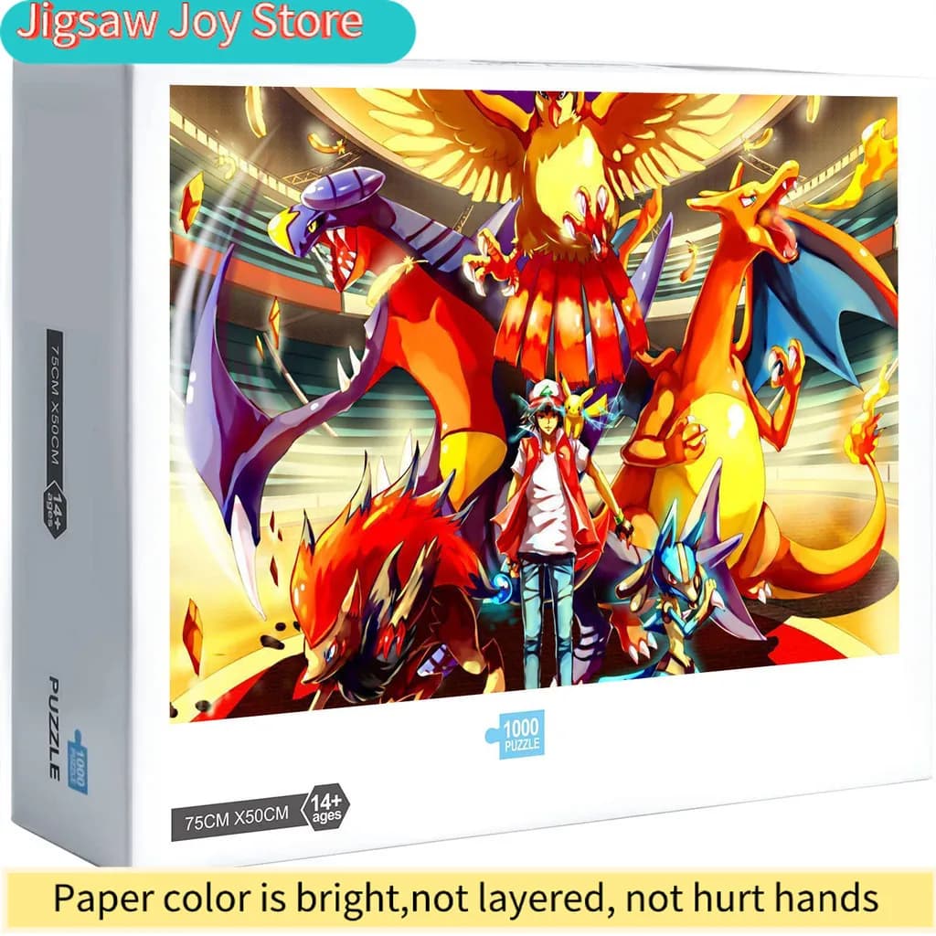 Puzzle Pokémon, Gioco Antistress per Adulti e Bambini, Regalo Educativo, Gioco per Famiglia