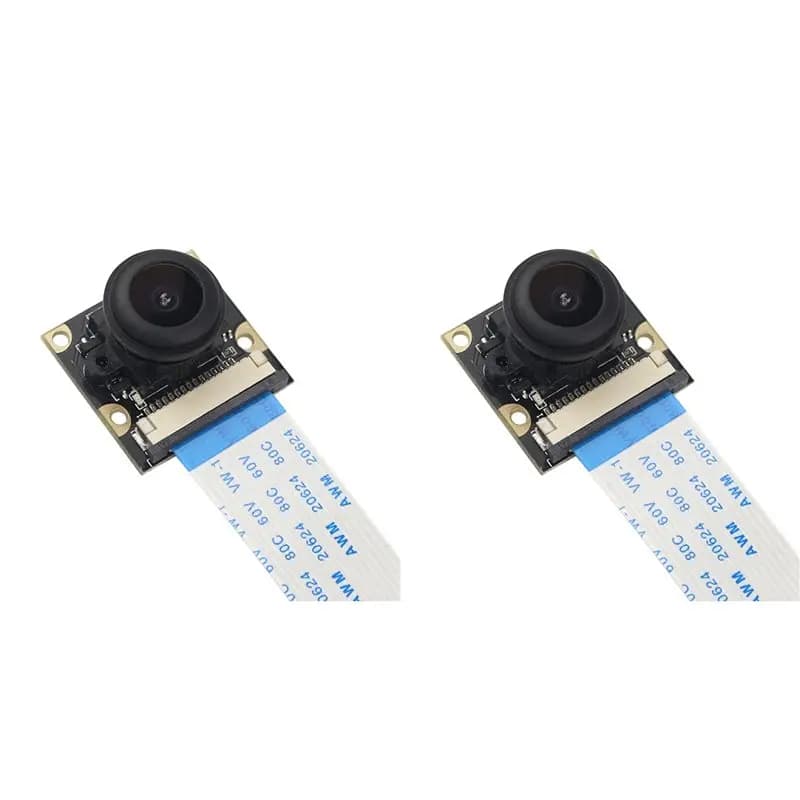 AS95-2X for Raspberry Pi 4B 3B+ Camera Module Night Vision 5MP 1080P Fisheye 130 Degrees with Fire Mass Regulation