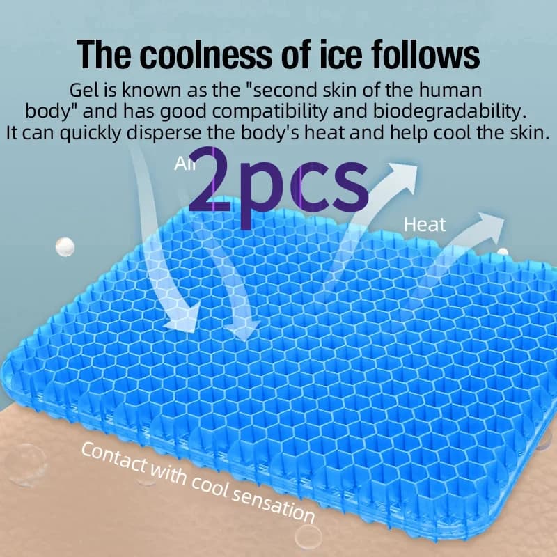 Soft and elastic silicone multipurpose seat cushions, removable covers with durable, non-slip and decorative hinges.
