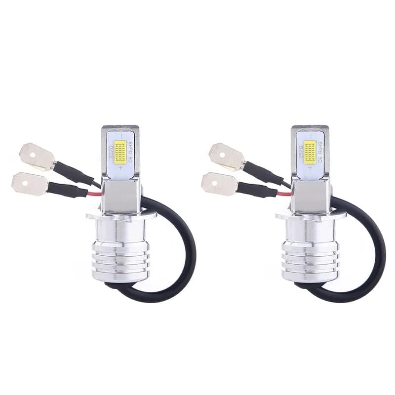 Kit di conversione lampadine fendinebbia LED H3 Bianco Giallo Blu ghiaccio Lampadine per fari 3000K 6000K 12000K Luce LED automatica
