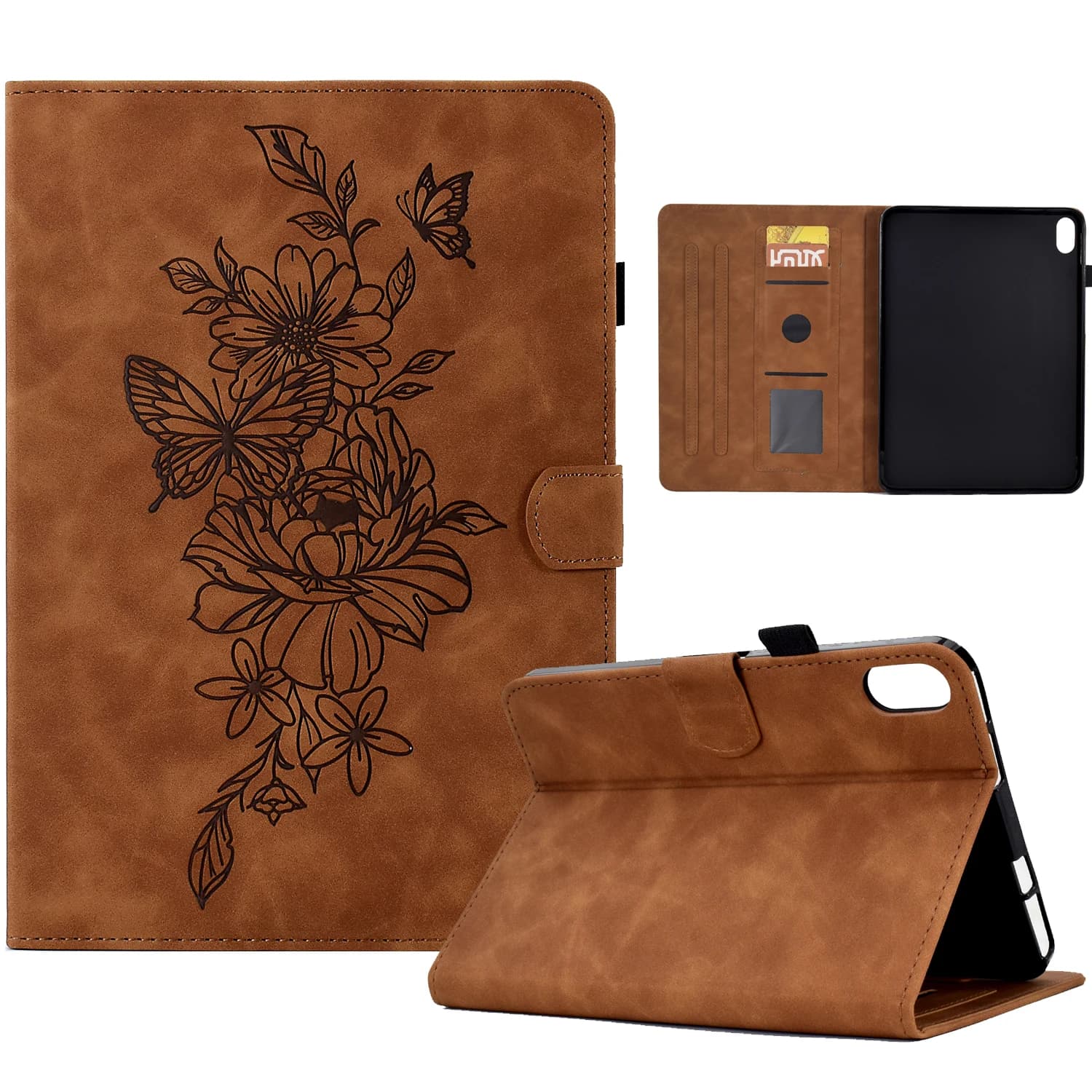 Carte a portafoglio in pelle Solt Custodia per iPad Air 5/4 10.9 10th 2022 2021 Pro 11 Mini 6 8.3in 2019 10.2 7/8/9th Generation Smart Cover