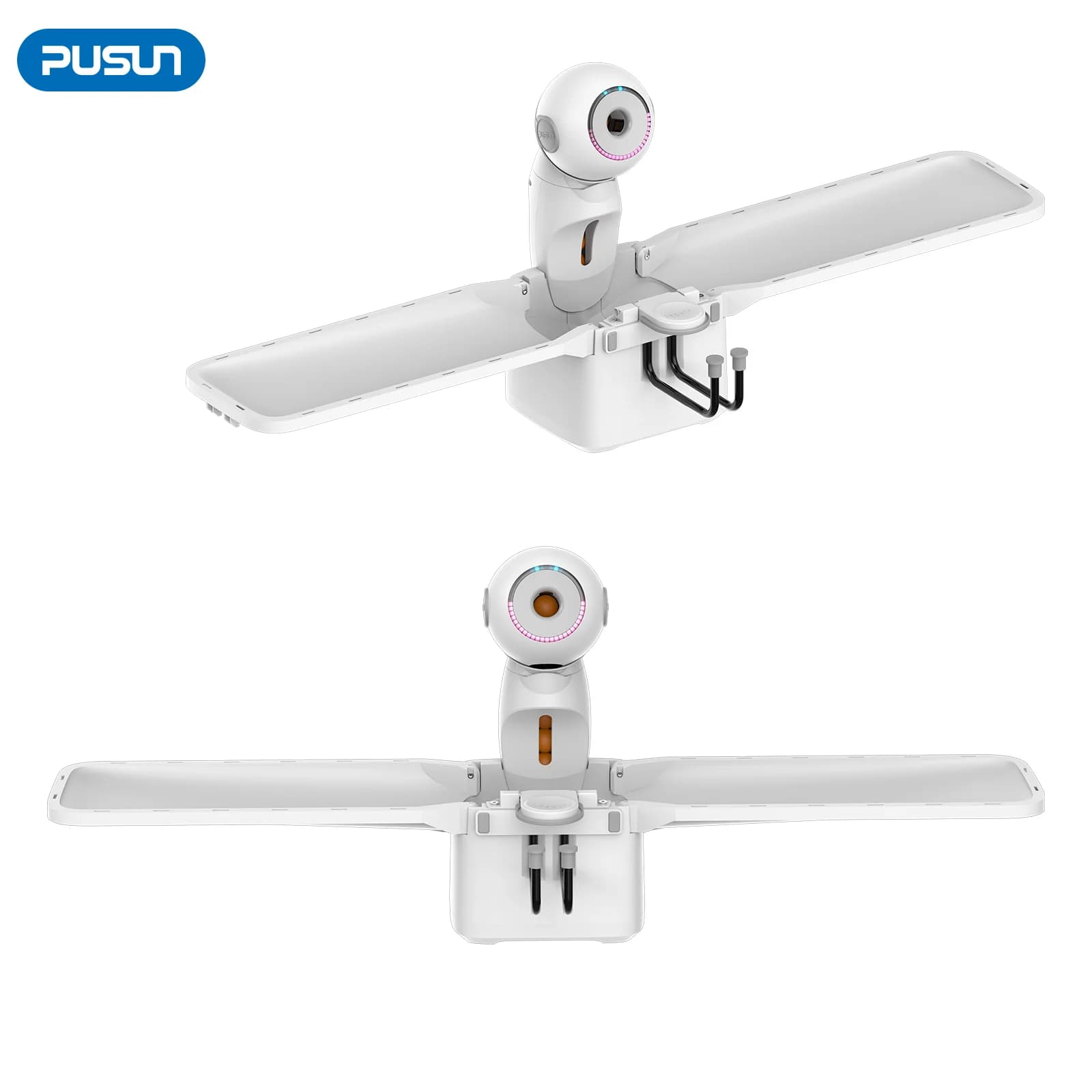 PUSUN Robot Intelligente per Ping Pong con 9 Angoli Regolabili, Lanciatore di Palline Automatico Portatile per Interni, Facile da Usare, in Offerta