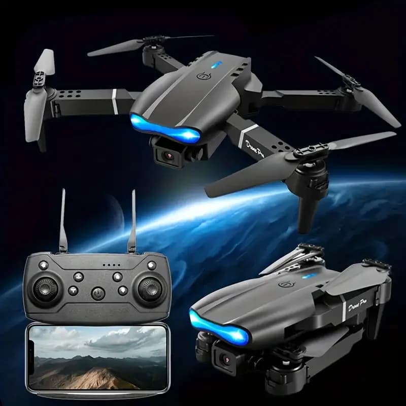 E99Pro HD Professional 4K Aerial Photography Drone Dual Camera WIFI FPV Quadcopter Obstacle Avoidance 40cm Blue Landing Pad Sold