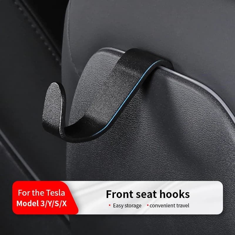 for Tesla Model 3 Y S X Headrest Bag Coat Holder Aluminum Backseat Clothes Hanger Umbrella Hanger Accessories