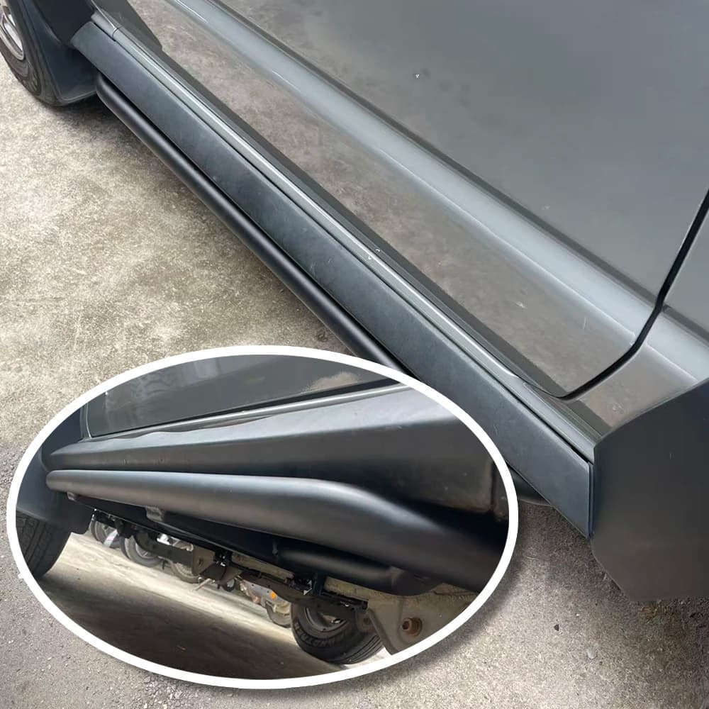 Lantsun JMN107 Side Steps Bars Running Boards Iron for Jimny JB74 2018+ 3Door