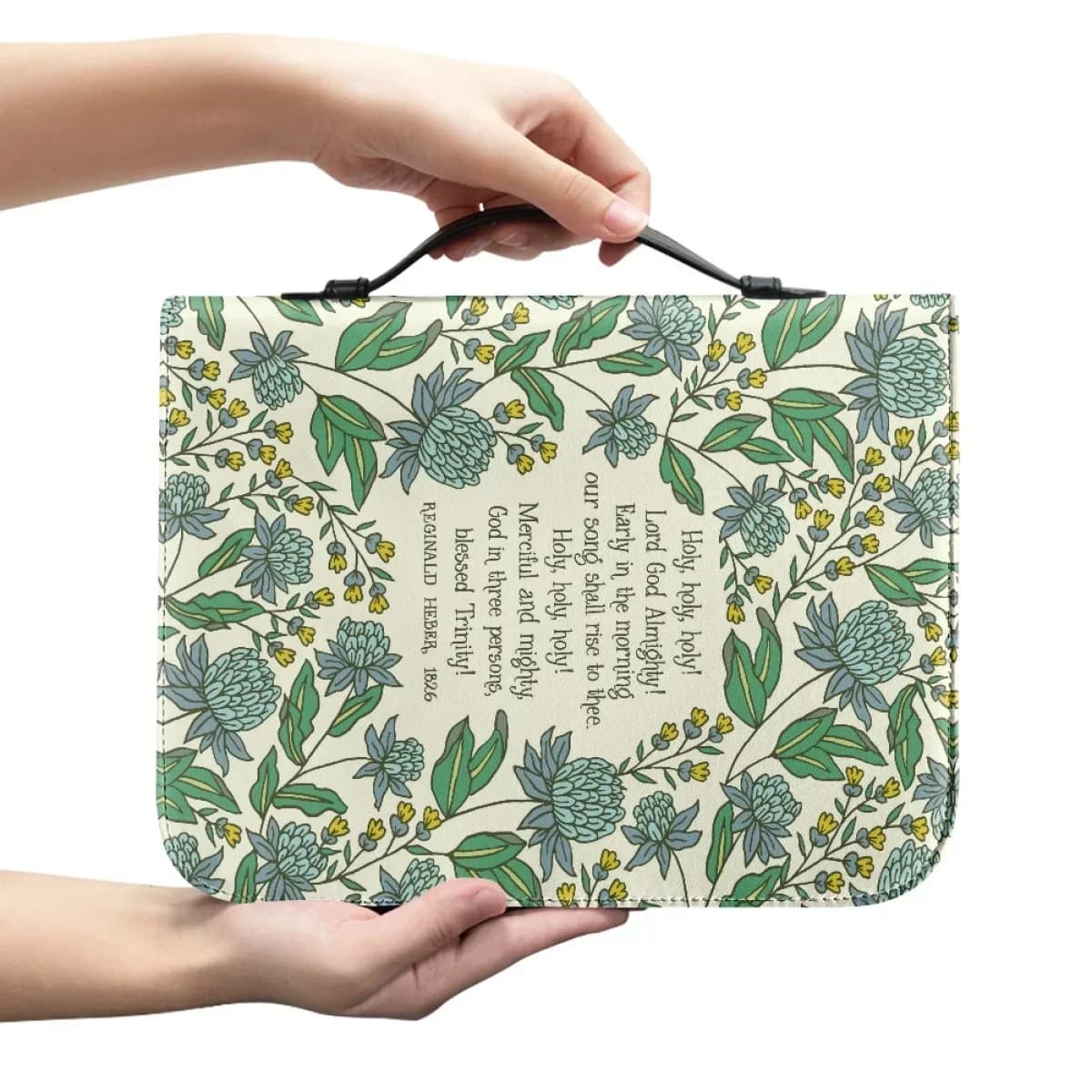 New Bible Cover Storage Bag Floral Printing Organizer Travel Files Card Folder Holder Tool Case Handbag Easy Hold