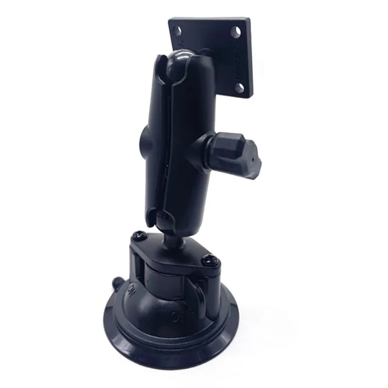 Kit 3in1 Twist ON OFF Lock Suction cup + Double grip arm + Ball head mounting base for phone accessories