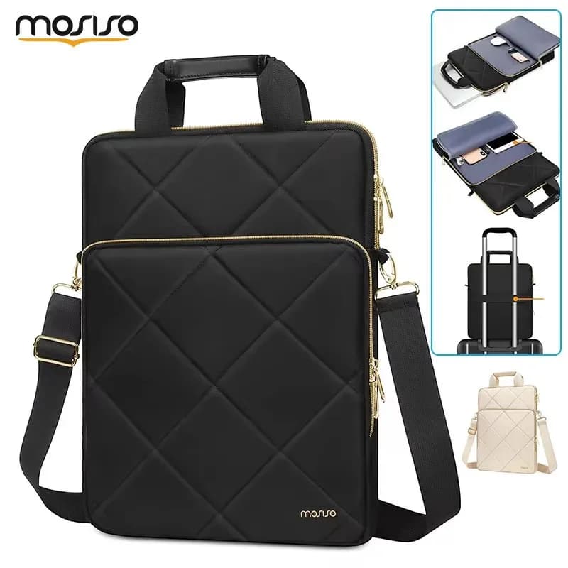 13 14 15 15.6 Borsa per laptop da 16 pollici per MacBook Air Pro M1 M2 M3 HP Dell Lenovo Asus Notebook Borsa a tracolla Messenger Custodia