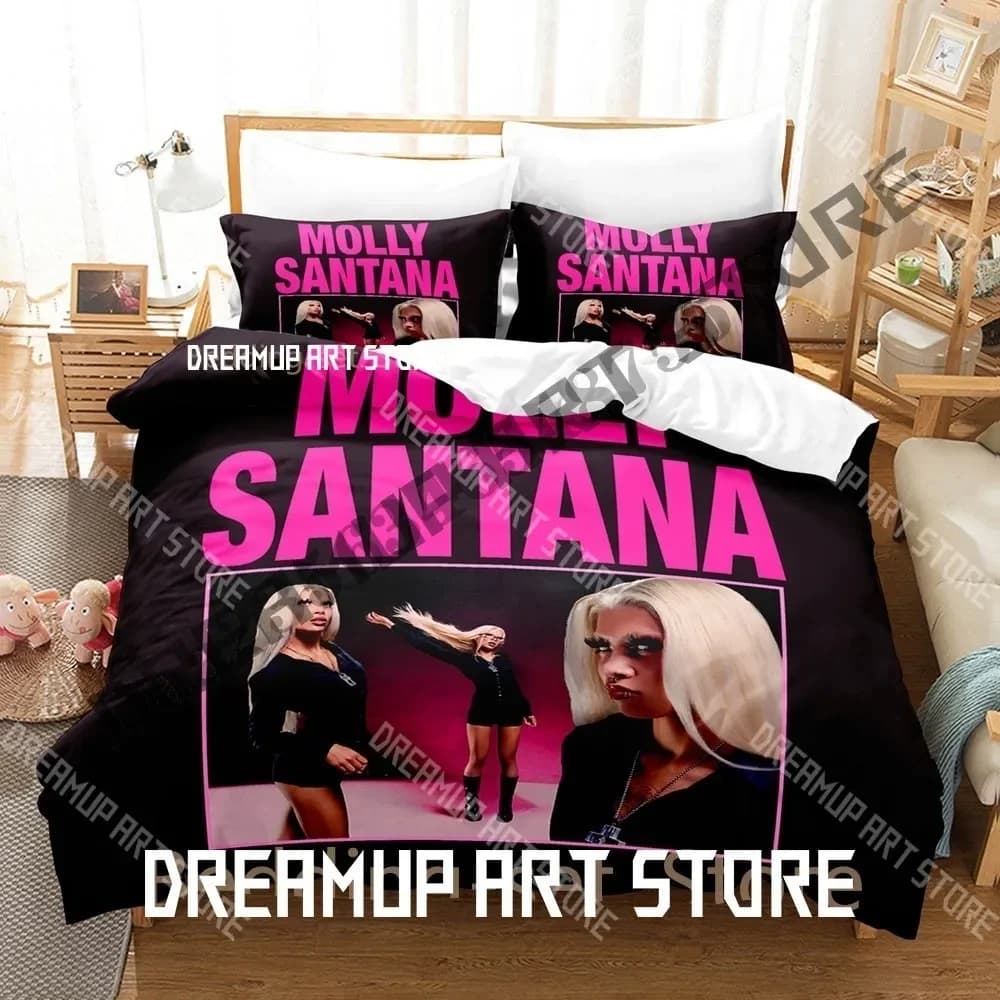 Set of bed linen Molly Santana Set of single bed double full Queen King Size Set of bedspread for children's room for adults Set of bed linen Anime