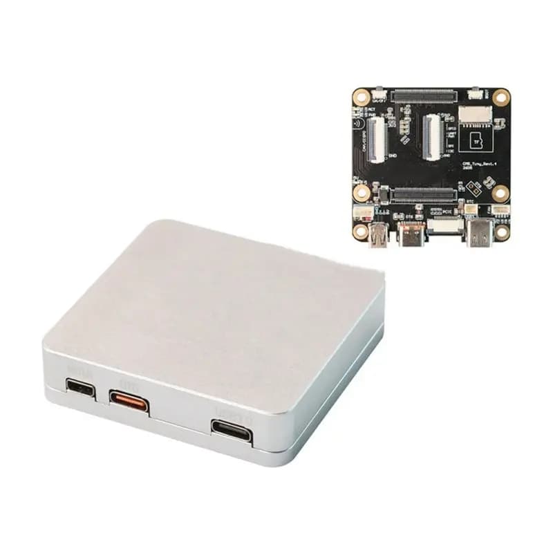 A53M-For Raspberry Pi CM5 Expansion Board With CNC Aluminum Case Support Openwrt 4G Wifi USB OTG Ports