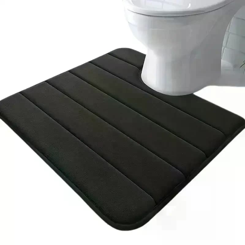 /TPz/Toilet Mat Bathroom Mat Bathroom Carpet Bathroom Carpet Memory Foam Bath Mat Anti-skid Super Absorbent U-shaped