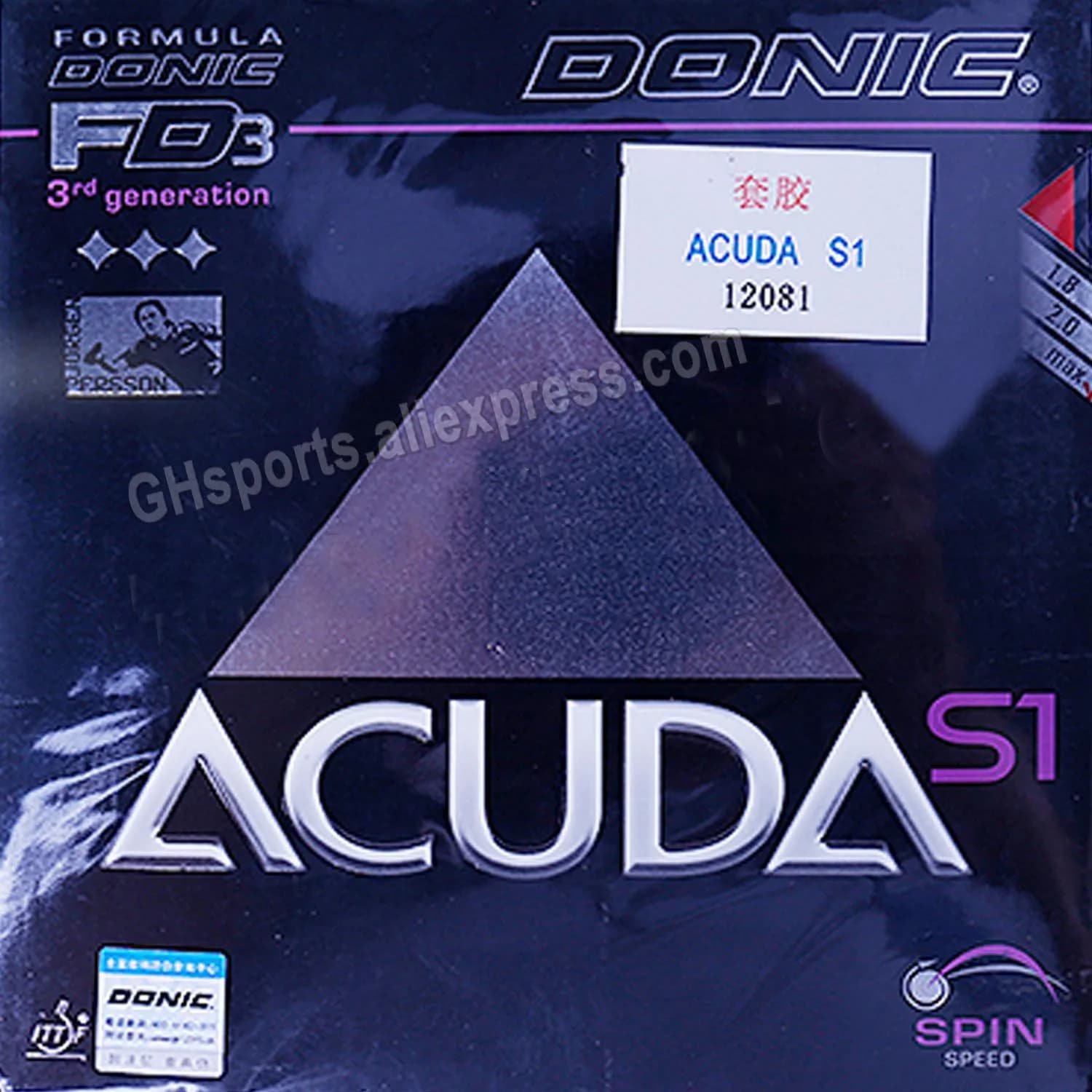 Racchette da ping pong in gomma originali Donic ACUDA S1 racchetta sportiva