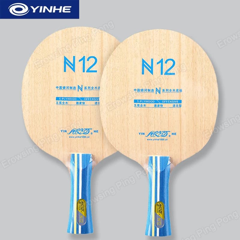 YINHE N12 5-Ply Pure Wood Table Tennis Blade Fast-paced Attacking Style Ping Pong Paddle Shakehand Grip Table Tennis Rackets