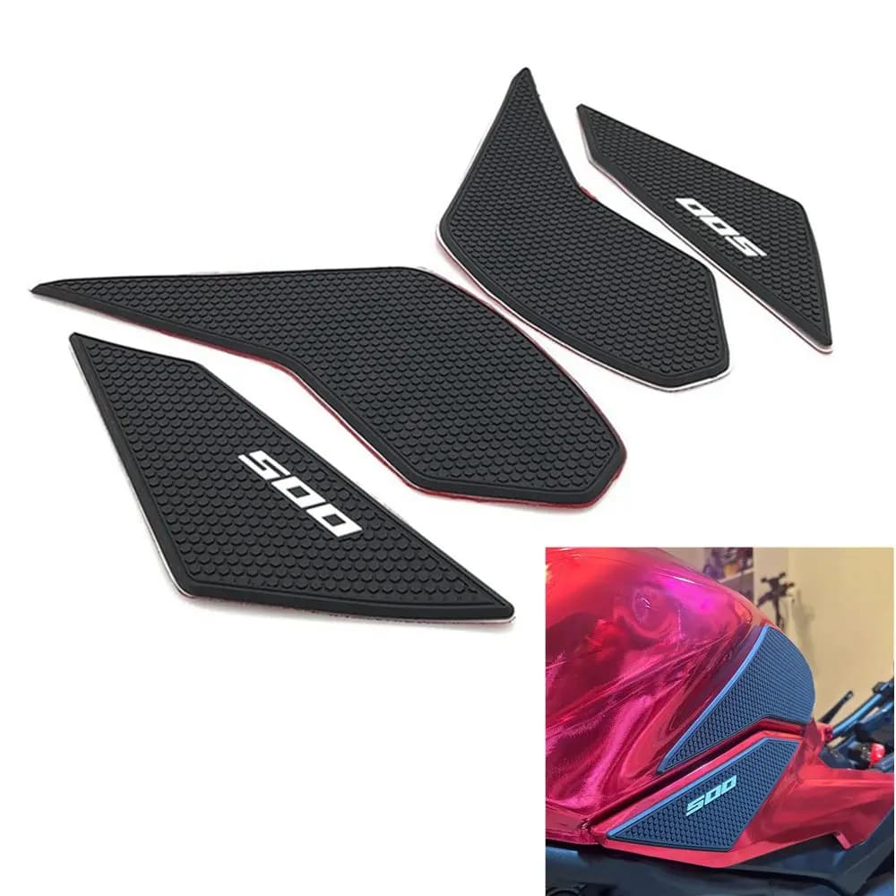 Per Honda CB500F CBR500R 2019 2020 2021 Rilievo del serbatoio del gas Rilievi di trazione del serbatoio Manopole del serbatoio del carburante Adesivi laterali Ginocchio Grips Protector Decal