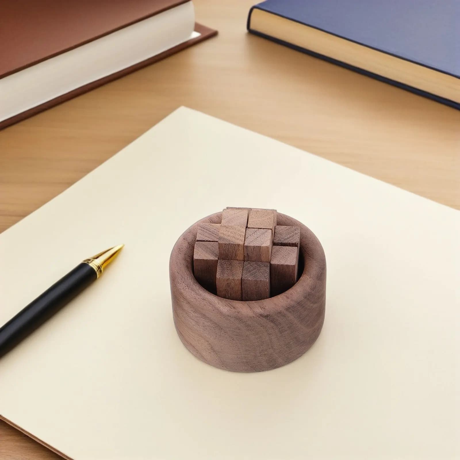 Set of 3 Essential Oil Diffusers in Natural Wood, Minimalist Aromi Diffuser in Bedroom Wood, Living, Office, Yoga
