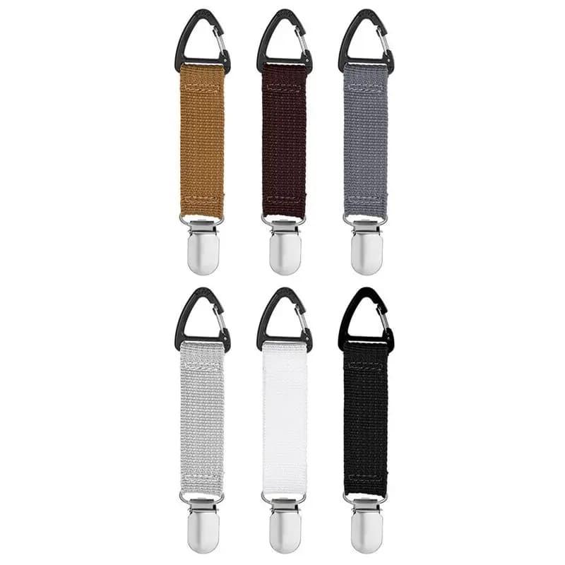 Clip per cappello AC76-6 PCS per viaggiare con la borsa, supporto elastico per cappello, clip per cappelli da viaggio, per borse da viaggio, zaini, borsette, valigie