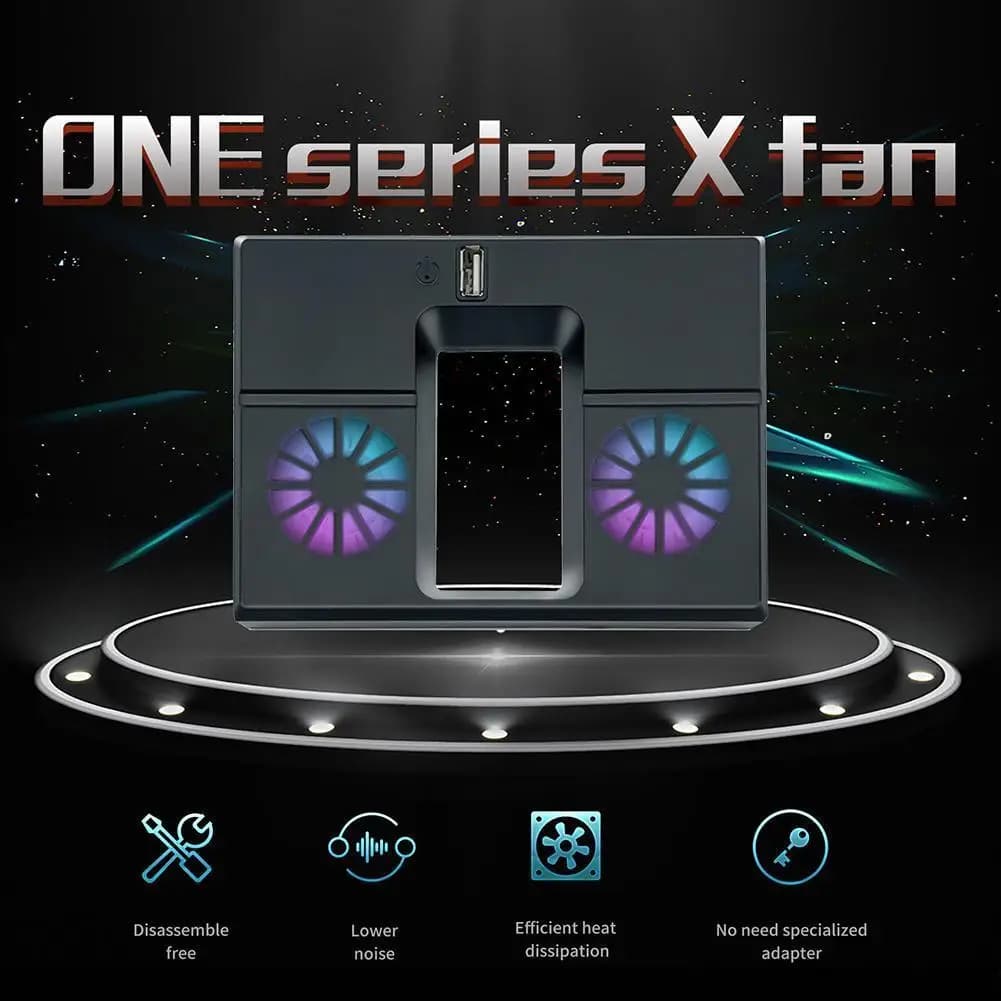 Ventola di raffreddamento verticale con doppi ventole e porta USB Supporto di raffreddamento Accessori per sistemi di raffreddamento Dispositivo di raffreddamento esterno per Xbox Series X