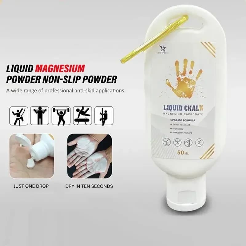 NEW 50/100/200ml Gesso Liquid Sports Magnesium Powder Fitness Lifting Weights Cream Anti-slip Grip Lifting Weights Climbing Gym