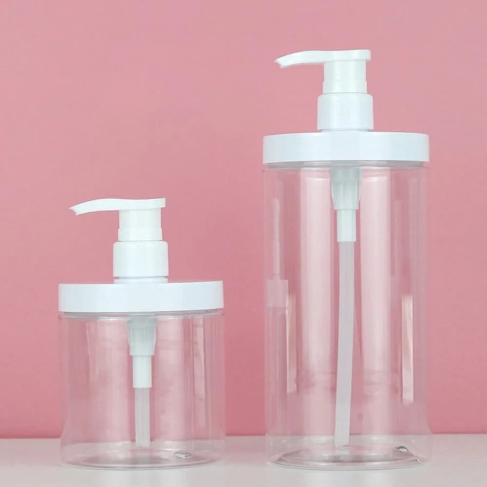 Bottiglie di plastica con pompa da 300/1200 ml Contenitori per dispenser per shampoo balsamo per il corpo Contenitori per lozione riutilizzabili per il bagno