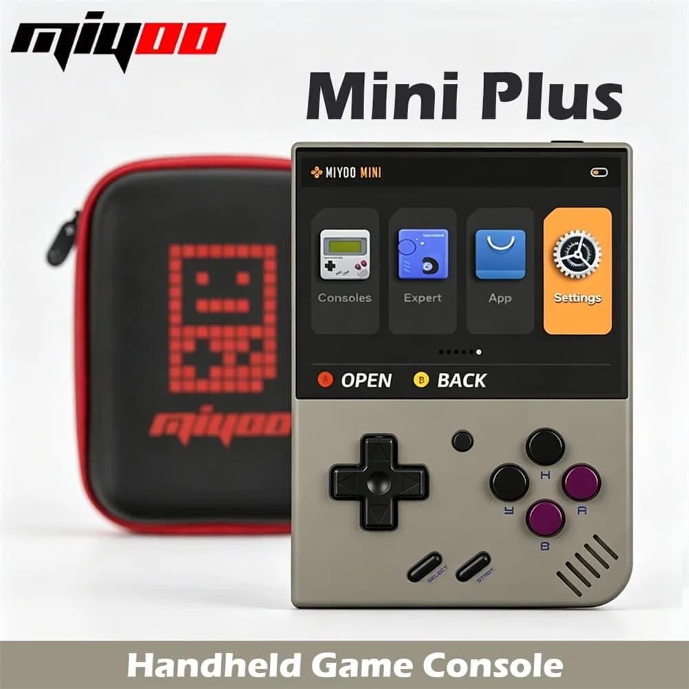 Console di Gioco Portatile MIYOO Mini Plus con Schermo IPS da 3.5'', Mini+ Retro Classico, Simulatore di Videogiochi Portatile