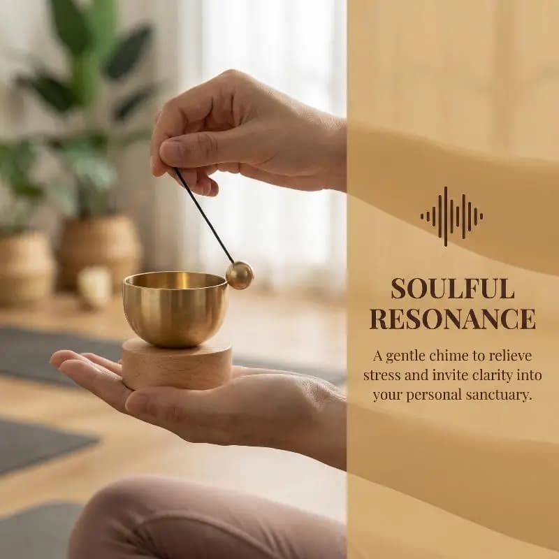 Singing Bowl Set Portable Mini Tibetan Yoga Meditation Sound Therapy Tool for Stress Relief Chakra Healing Mindfulness Zen