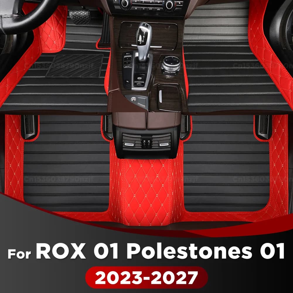 Tappetini auto per ROX 01 Polestones 01 (6/7 posti) 2026 2025 2024 2023 Protezione per tutte le stagioni Set completo personalizzato Fodere per pavimenti